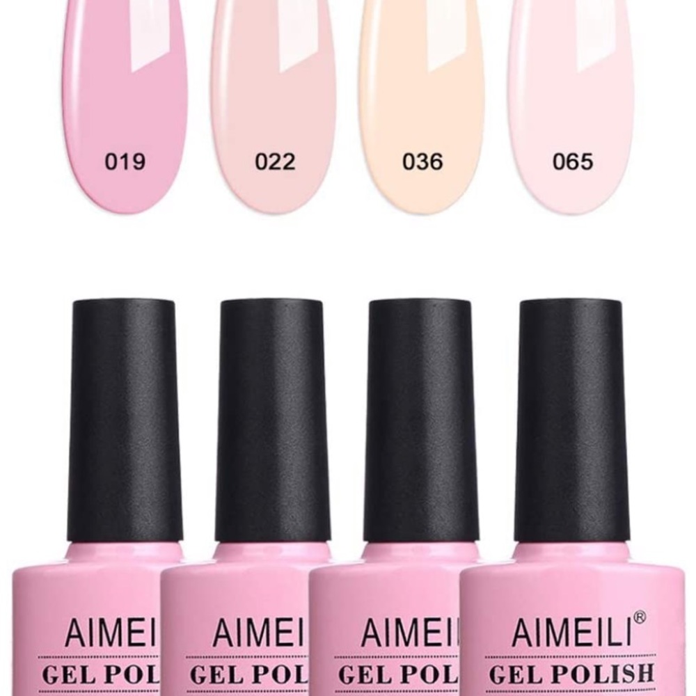 🟢 Set of 4 Gel Nail Polishes